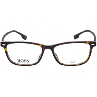 Hugo Boss Men's Eyeglasses - Clear Lens Dark Havana and Black Frame | 1012 0086 00 ,