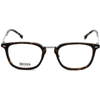 Hugo Boss Men's Eyeglasses - Clear Lens Dark Havana Square Frame | BOSS 1057 0086 00 ,