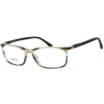 Hugo Boss Men's Eyeglasses - Clear Lens Gray Bksptd Rectangular Frame | 0963 0ACI 00 ,