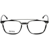 Hugo Boss Men's Eyeglasses - Clear Lens Grey Horn Acetate Frame | Boss 1049 02W8 00 ,