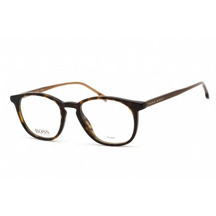 Hugo Boss Men's Eyeglasses - Clear Lens Havana Oval Frame | BOSS 1087/IT 0086 00 ,