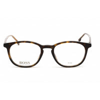 Hugo Boss Men's Eyeglasses - Clear Lens Havana Oval Frame | BOSS 1087/IT 0086 00 ,