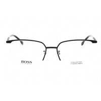 Hugo Boss Men's Eyeglasses - Clear Lens Matte Black Metal Frame | BOSS 1225/F 0003 00 ,
