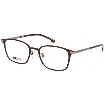 Hugo Boss Men's Eyeglasses - Clear Lens Matte Brown Square Frame | BOSS 1071/F 04IN 00 ,