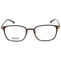 Hugo Boss Men's Eyeglasses - Clear Lens Matte Brown Square Frame | BOSS 1071/F 04IN 00 ,