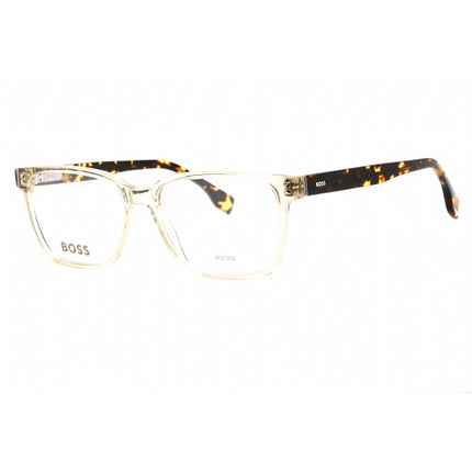 Hugo Boss Men's Eyeglasses - Full Rim Beige Havana Plastic Frame | BOSS 1517 0XNZ 00 ,