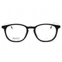 Hugo Boss Men's Eyeglasses - Full Rim Black Plastic Round Frame | BOSS 1087/IT 0807 00 ,