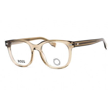 Hugo Boss Men's Eyeglasses - Full Rim Brown Plastic Round Frame | BOSS 1444/N 009Q 00 ,