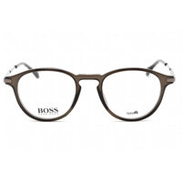 Hugo Boss Men's Eyeglasses - Full Rim Grey Plastic Round Frame | Boss 1093 0KB7 00 ,