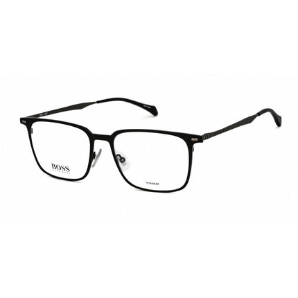 Hugo Boss Men's Eyeglasses - Full Rim Matte Black Metal Rectangular Frame | 1096 003 ,