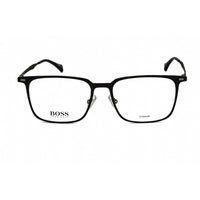 Hugo Boss Men's Eyeglasses - Full Rim Matte Black Metal Rectangular Frame | 1096 003 ,