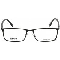 Hugo Boss Men's Eyeglasses - Full Rim Matte Black Rectangular Frame | 1006 0003 00 ,