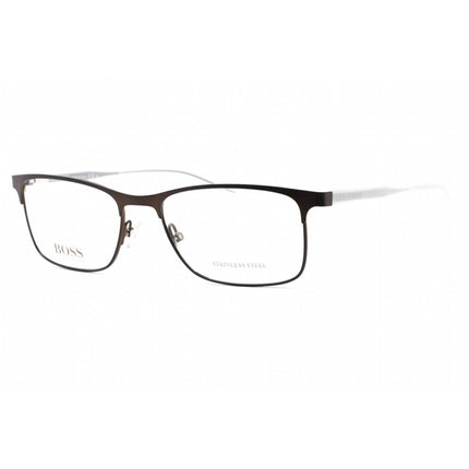 Hugo Boss Men's Eyeglasses - Full Rim Matte Brown Metal Frame | BOSS 0967/IT 0YZ4 00 ,