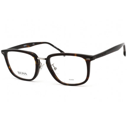 Hugo Boss Men's Eyeglasses - Havana Rectangular Acetate Frame | BOSS 1341/F 0086 00 ,