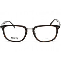 Hugo Boss Men's Eyeglasses - Havana Rectangular Acetate Frame | BOSS 1341/F 0086 00 ,
