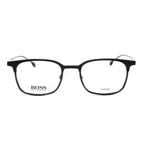 Hugo Boss Men's Eyeglasses - Matte Black Havana Rectangular Metal Frame | 1014 00AM 00 ,