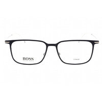 Hugo Boss Men's Eyeglasses - Matte Black Plastic Rectangular Frame | BOSS 1253 0FLL 00 ,