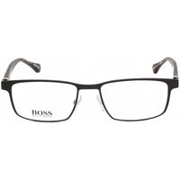 Hugo Boss Men's Eyeglasses - Matte Black Rectangular Frame Clear Lens | Boss 1119 003 ,