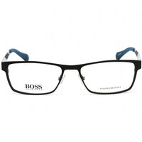 Hugo Boss Men's Eyeglasses - Matte Black/Blue Rectangular Shape Frame | 0873 00MB 00 ,