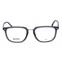 Hugo Boss Men's Eyeglasses - Matte Blue Acetate Square Frame | BOSS 1341/F 0FLL 00 ,