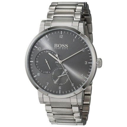 Hugo Boss Men's Quartz Watch - Oxygen Grey Dial Silver Tone Bracelet | 1513596 ,