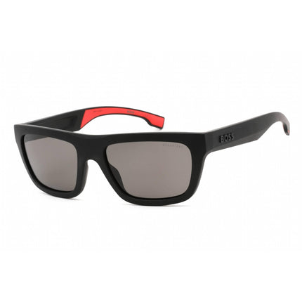 Hugo Boss Men's Sunglasses - Full Rim Matte Black Plastic Frame | BOSS 1450/S 0003 ,