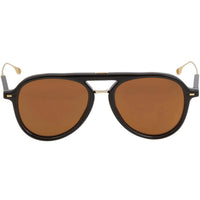 Hugo Boss Men's Sunglasses - Gold Nylon Lens Black Pilot Frame | BOSS 1356/S 0807 YL ,