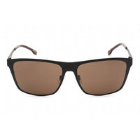Hugo Boss Men's Sunglasses - Grey Lens Matte Black Rectangular | BOSS 1410/F/S 0003 ,