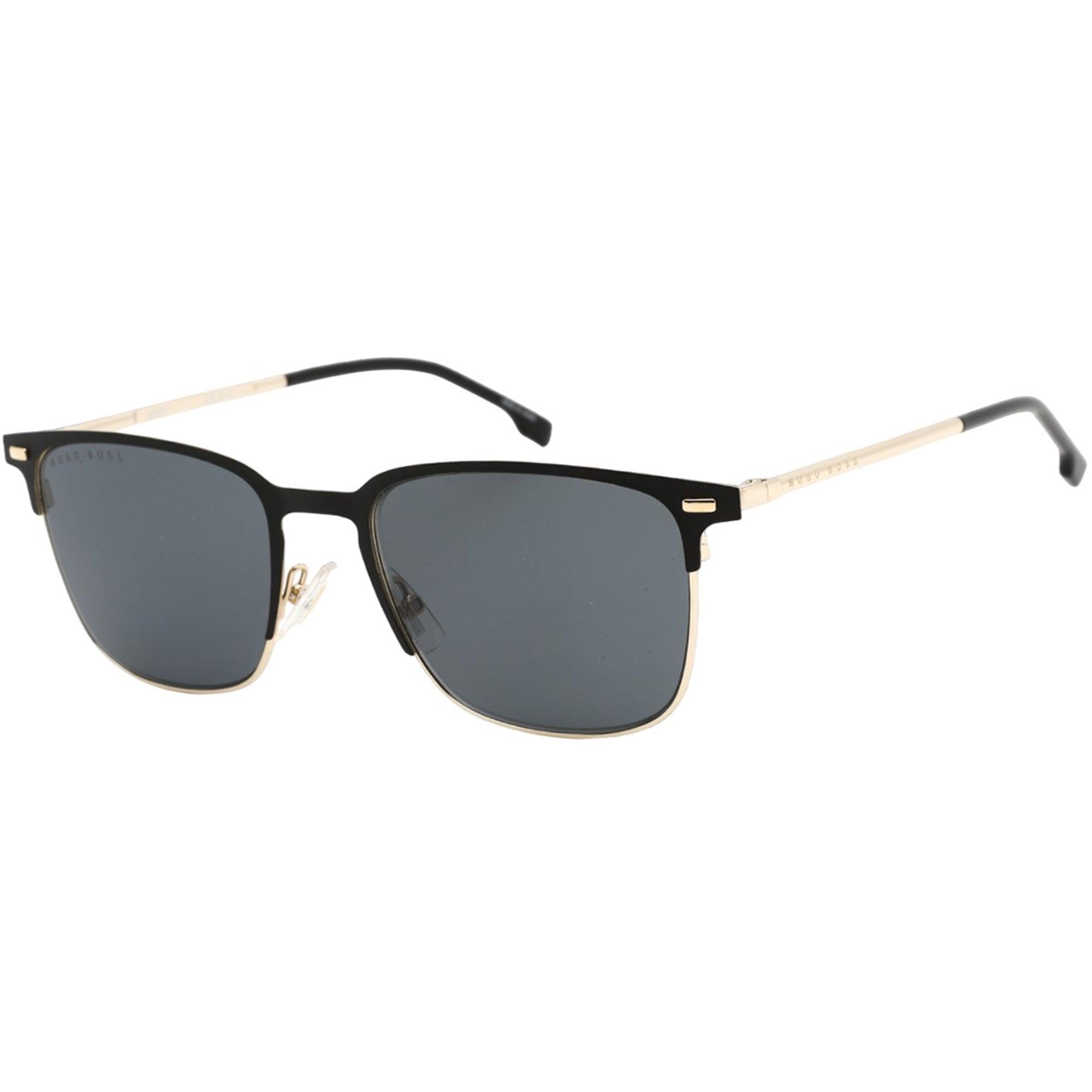 Hugo Boss Grey Lensed Matte Black Sunglasses