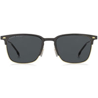 Hugo Boss Men's Sunglasses - Matte Black and Gold Square Frame | BOSS 1019/S 0I46 IR ,