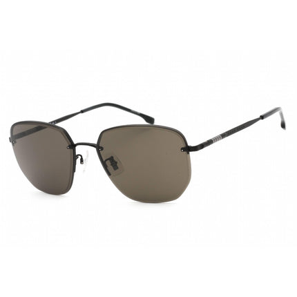Hugo Boss Men's Sunglasses - Matte Black Rectangular Frame | BOSS 1344/F/SK 0003 ,