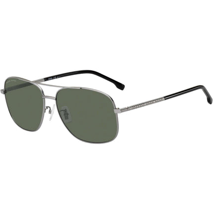 Hugo Boss Men's Sunglasses - Matte Ruthenium Grey and Black | BOSS 1177/F/S 0SVK QT ,