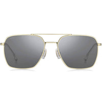 Hugo Boss Men's Sunglasses - Mirrored Lens Matte Gold Frame | BOSS 1414/S 0AOZ T4 ,