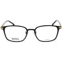Hugo Boss Unisex Eyeglasses - Black and Gold Rectangular Frame | BOSS 1071/F 0I46 00 ,