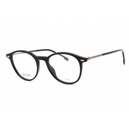 Hugo Boss Unisex Eyeglasses - Black Round Frame Clear Demo Lens | BOSS 1123/U 0807 00 ,