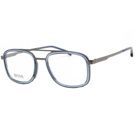 Hugo Boss Unisex Eyeglasses - Blue and Ruthenium Pilot Shaped Frame | BOSS 1255 05UV ,