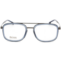 Hugo Boss Unisex Eyeglasses - Blue and Ruthenium Pilot Shaped Frame | BOSS 1255 05UV ,