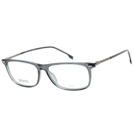 Hugo Boss Unisex Eyeglasses - Clear Lens Grey Acetate Frame | BOSS 1229/U 0KB7 00 ,