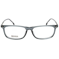 Hugo Boss Unisex Eyeglasses - Clear Lens Grey Acetate Frame | BOSS 1229/U 0KB7 00 ,