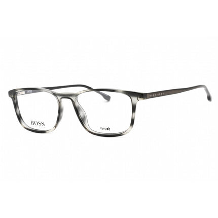 Hugo Boss Unisex Eyeglasses - Clear Lens Grey Horn Plastic Round Frame | 1050 2W8 ,