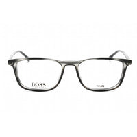 Hugo Boss Unisex Eyeglasses - Clear Lens Grey Horn Plastic Round Frame | 1050 2W8 ,