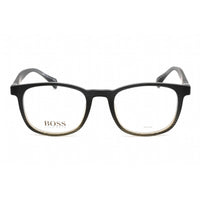 Hugo Boss Unisex Eyeglasses - Grey Brown Acetate Square Frame | BOSS 1085/IT 0PK3 00 ,