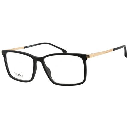 Hugo Boss Unisex Eyeglasses - Matte Black Rectangular Frame | BOSS 1251/IT 0003 00 ,
