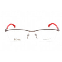 Hugo Boss Unisex Eyeglasses - Matte Ruthenium Metal Rectangular | BOSS 1104/F 0R80 00 ,