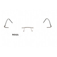 Hugo Boss Unisex Eyeglasses - Ruthenium Metal Oval Shape Frame | BOSS 1422 06LB 00 ,