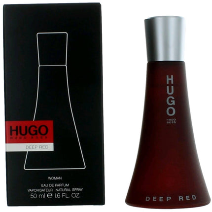 Hugo Boss Women's Eau De Parfum Spray - Deep Red Fruity and Floral Scent, 1.6 oz ,