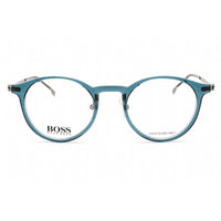 Hugo Boss Women's Eyeglasses - Full Rim Blue Plastic Round Frame | BOSS 1350/F 0PJP 00 ,
