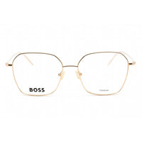 Hugo Boss Women's Eyeglasses - Rose Gold Metal Rectangular Frame | BOSS 1398 0000 00 ,