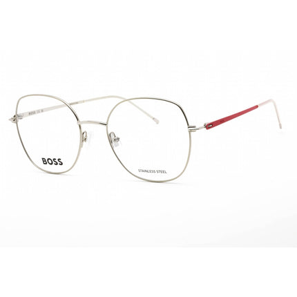Hugo Boss Women's Eyeglasses - Silver Pink Metal Rectangular Frame | BOSS 1529 0AVB 00 ,