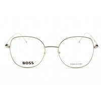Hugo Boss Women's Eyeglasses - Silver Pink Metal Rectangular Frame | BOSS 1529 0AVB 00 ,